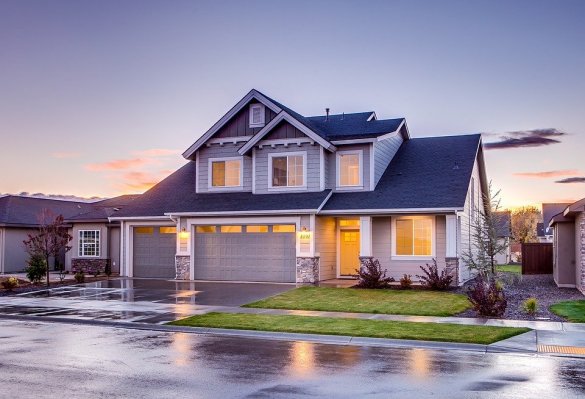 House, Garage, Driveway, Architecture, Building