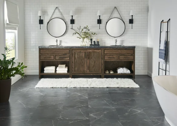 The Ultimate Bathroom Flooring Showdown: LVT vs. Ceramic Tiles