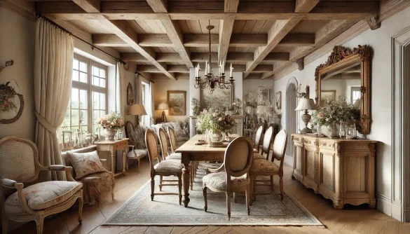 Timeless Charm: French-Inspired Interior Design with Antique Touches