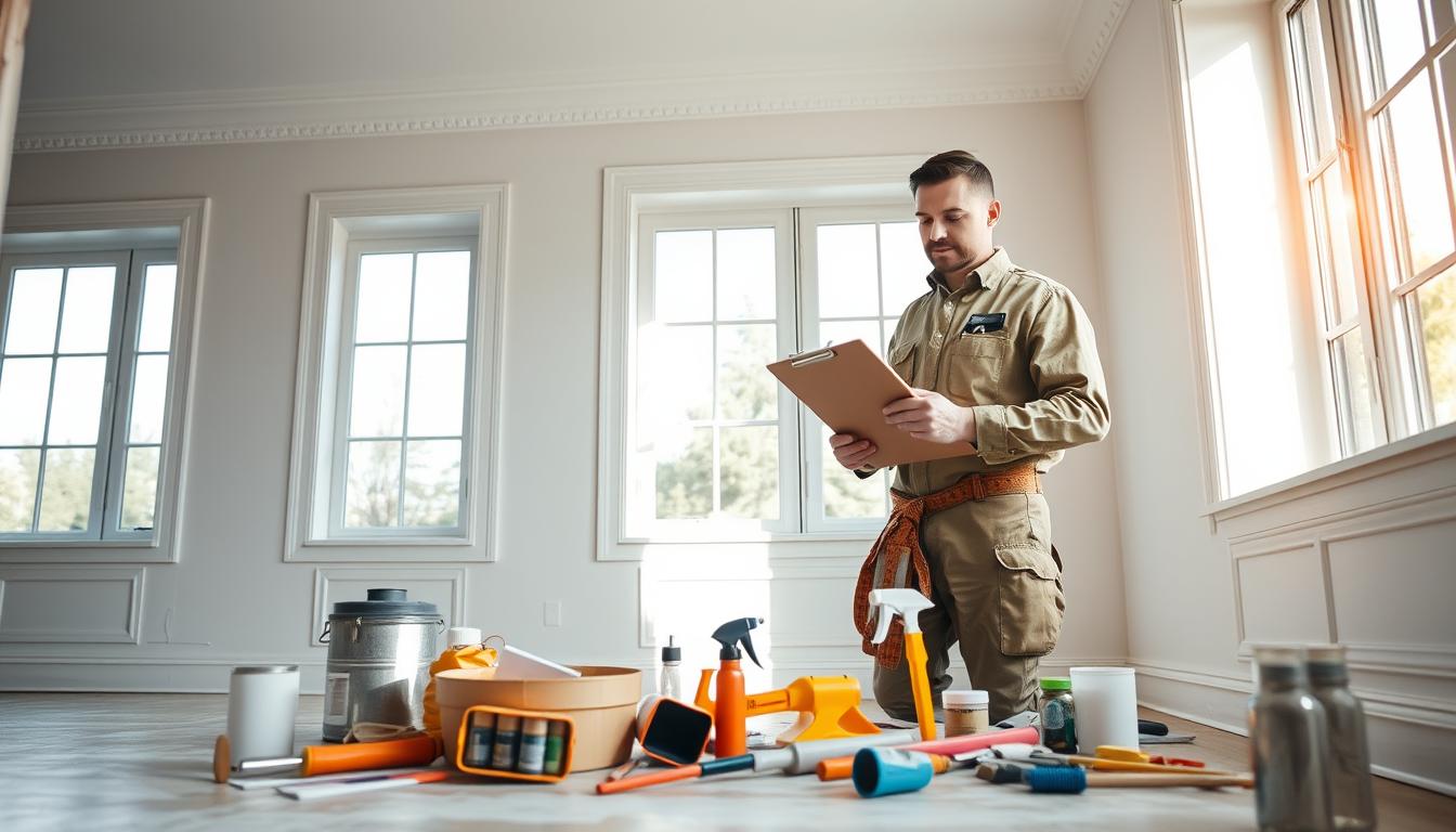 professional handyman painter quality control inspection