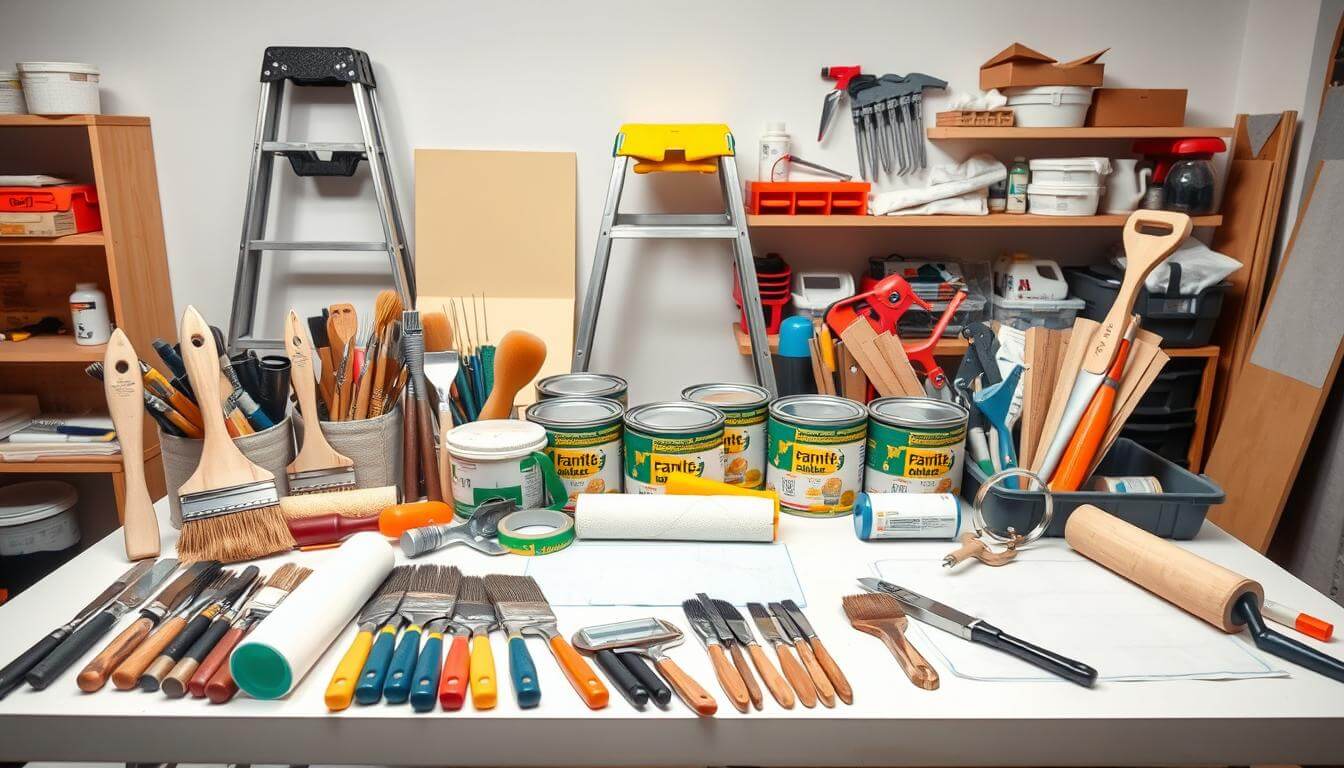 professional house painting tools and materials