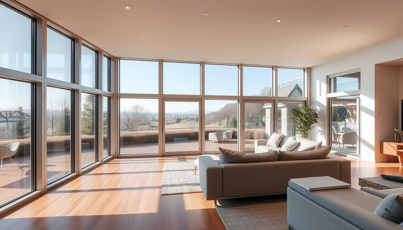 slim frame aluminium windows modern design